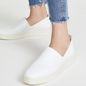 Vince Saxon Napa Leather Slip-On Sneakers
